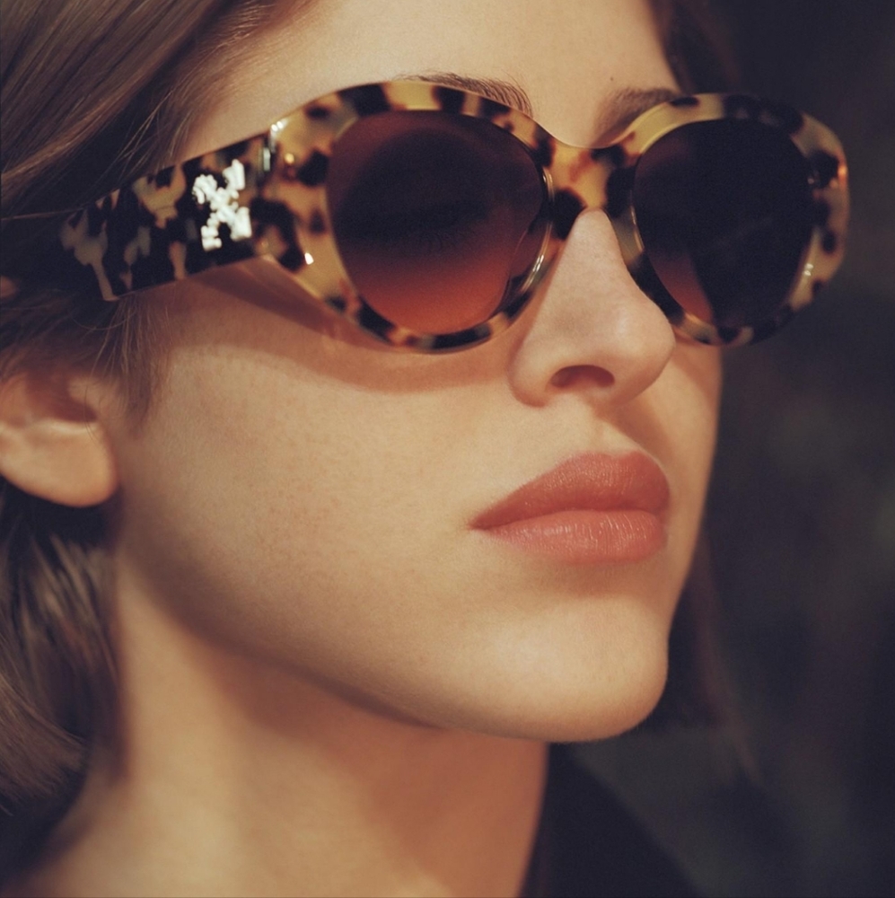 Off-White x Sunglasses Hut Tortise Shell Sunglasses
